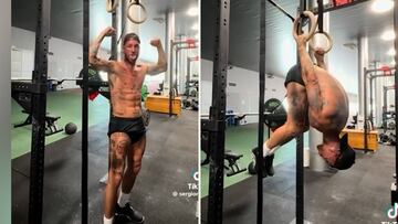Sergio Ramos presume de f¨ªsico: ¡°Nada mal para 38...¡±