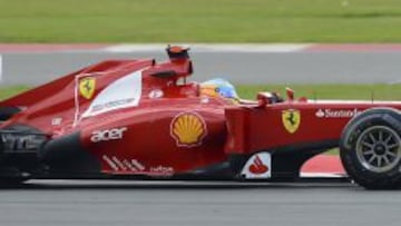 En Ferrari trabajan para que el coche de 2013 ofrezca un rendimiento muy superior al que tuvo el F2012, en la imagen, con el que Alonso fue subcampeón.