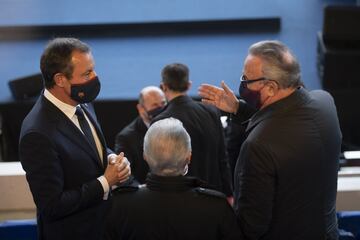 Sandro Rosell, Joan Gaspart y Reina
