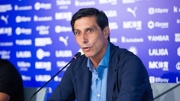 Sergio Fernández hoy en Mendizorroza.