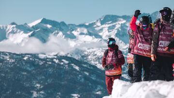 Riders en Baqueira Beret durante el Freeride World Tour 2022. 