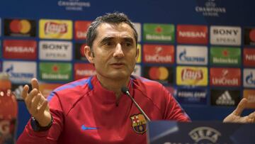 09/04/18 BARCELONA Rueda de prensa Ernesto Valverde PREVIA CHAMPIONS LEAGUE