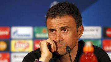 Luis Enrique en rueda de prensa. 