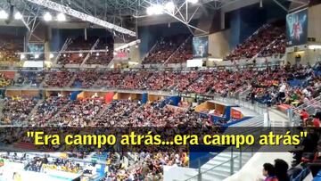 Crean un nuevo cántico en el Buesa Arena: "Era campo atrás"