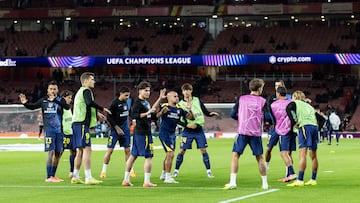 21/10/25 PARTIDO CHAMPIONS LEAGUE FASE GRUPOS
ARSENAL - ATLETICO DE MADRID
CALENTAMIENTO