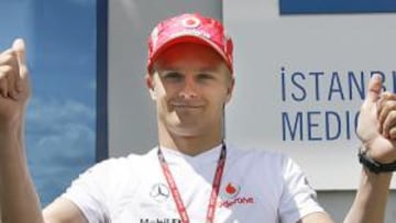 <b>RECUPERADO.</b>Kovalainen podría volver a correr tras el brutal accidente que sufrió en el Gran Premio de España