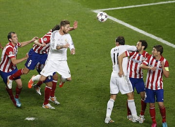 Hoy se cumplen cinco a?os del m¨ªtico gol del defensa del Real Madrid en la final de la Champions League 2013/14 de Lisboa frente al Atl¨¦tico de Madrid. El gol en el minuto 93 supuso el empate en el marcador tras el gol de God¨ªn. Finalmente el conjunto blanco gan¨® la final por 4-1.