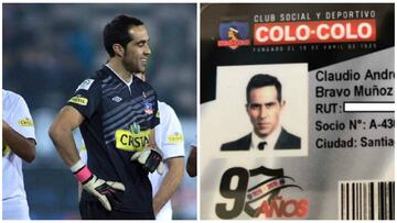 Claudio Bravo: “Soy socio porque soy hincha de Colo Colo”
