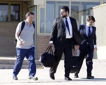 Gorka Villar saliendo de la prisión de Soto del Real.