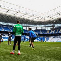 Última sesión en el Reale Arena antes de recibir a Osasuna