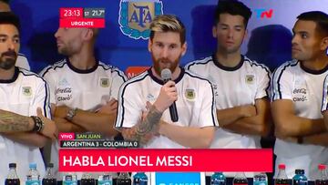 Messi anuncia que la selección no hablará más con la prensa