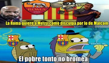 Los culés sufrieron una remontada con todo y el gol de Malcom, quien resultó protagonista de los memes.