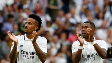 Militão y Alaba, tras el Real Madrid Barcelona (octubre de 2022).