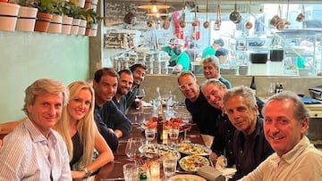 La ‘cena de conjura’ de Rafa Nadal y Ben Stiller antes del US Open. INSTAGRAM