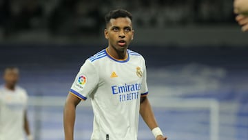 Rodrygo Silva De Goes of Real Madrid looks on during the Spanish League, La Liga Santander, football match played between Real Madrid and Granada CF at Santiago Bernabeu stadium on February 06, 2022, in Madrid, Spain.
AFP7
06/02/2022 ONLY FOR USE IN SP