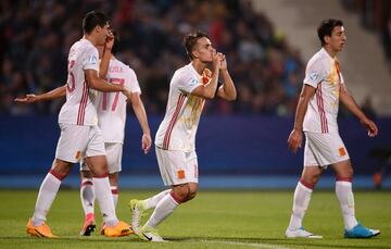 0-1. Denis Suárez celebró el primer gol.