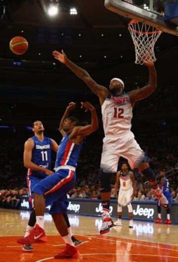 DeMarcus Cousins pudo jugar tras ser baja ante Brasil.