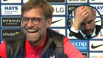 Klopp cracks up when asked about 'emotional' Guardiola