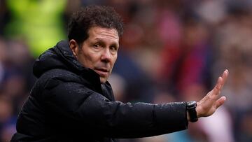 Soccer Football - LaLiga - Atletico Madrid v Real Betis - Metropolitano, Madrid, Spain - March 3, 2024 Atletico Madrid coach Diego Simeone reacts REUTERS/Juan Medina