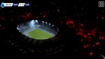 La impresionante estampa del Diego Armando Maradona tras el gol que acerca al Nápoles al Scudetto