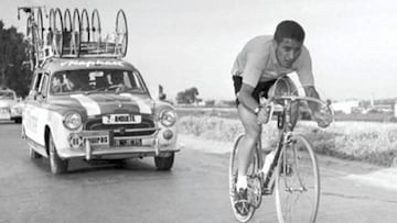 Anquetil fue el primer ciclista que gan&oacute; Giro, Tour y Vuelta.