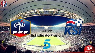 Francia - Islandia en vivo online, Cuartos de Final de la Eurocopa, hoy 02/07/2016