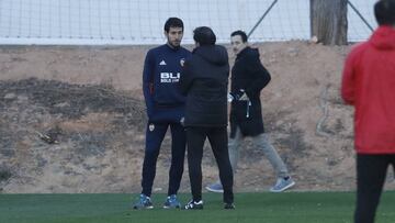 Parejo, con Marcelino.