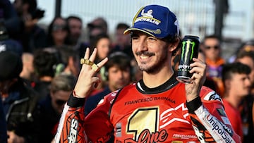 Tricampe¨®n Bagnaia.