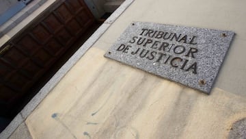 Entrada del Tribunal Superior de Justicia.