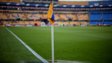 Flag of Tigres during the 7th round match between Tigres UANL and Cruz Azul as part of the Liga BBVA MX, Torneo Clausura 2025 at Universitario Stadium, on February 15, 2025 in Monterrey, Nuevo Leon, Mexico.