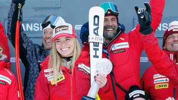 Lara Gut-Behrami, con Alejo Hervás.