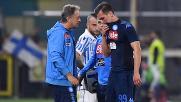 El Nápoles pierde a Milik para la fase de grupos de la Champions