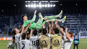 17/04/25 PARTIDO FINAL FOUR YOUTH LEAGUE
LAUSANA SEMIFINAL
REAL MADRID - PARIS SAINT GERMAIN PSG
TANDSA DE PENALTIS ALEGRIA CLASIFICACION
JAVI NAVARRO MANTEO