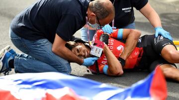 Mikel Landa descansa en su casa de Murguía tras operarse