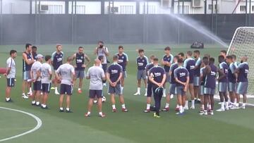 Puig y Miranda se entrenan con el primer equipo y apuntan a Tánger