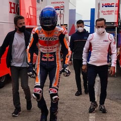 Álex Márquez sufrió un golpe de 23.6G en su caída de Valencia