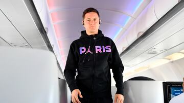 LYON, FRANCE - MARCH 21: Ander Herrera of Paris Saint-Germain
leaves for Lyon for the Ligue 1 match between Olympique Lyon and Paris Saint-Germain at Groupama Stadium on March 21, 2021 in Lyon, France. (Photo by Aurelien Meunier - PSG/PSG via Getty Images)
PUBLICADA 15/09/21 NA MA31 3COL