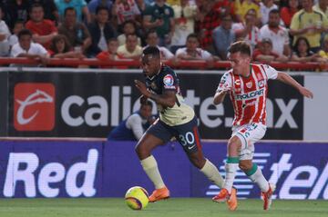 En un partido de ida y vuelta, Necaxa y América nos regalaron un emocionante empate a un gol. Lo más destacado fue que ambos equipos utilizaron su mejor 11 disponible pese que los dos tendrán partido a media semana. Los ‘Rayos’ buscarán el título de Copa MX ante Santos Laguna mientras que las ‘Águilas’ pretender remontar la eliminatoria ante el Toronto FC en Concachampions. Veremos si esto no afecta su rendimiento para sus siguientes duelos cruciales. 