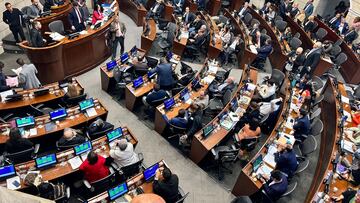 Plenaria del Senado en Colombia