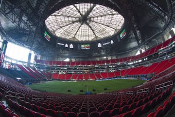 Interior del Estadio Mercedes-Benz. 