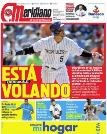 Portadas de la prensa deportiva