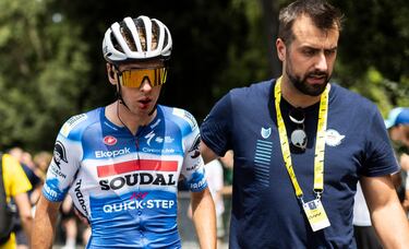 Jan Hirt se cae justo antes de la salida y se rompe un diente