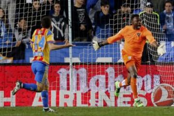 El gol en propia puerta de Kameni ante el Valencia