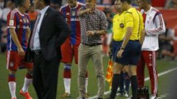 Guardiola se neg&oacute; a saludar al entrenador rival.