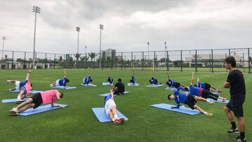 Uno de los equipos chinos que ya se entrena. 