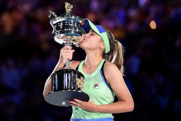 Sofia Kenin y Novak Djokovic ganaron el Abierto de Australia en sus respectivas ramas antes de la pendemia del COVID-19