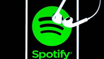 Logo de Spotify en un smart phone, Turkey. Enero 01, 2020.