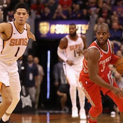 Vuelve Chris Paul, 48 de Harden y ¡90 de Houston al descanso!