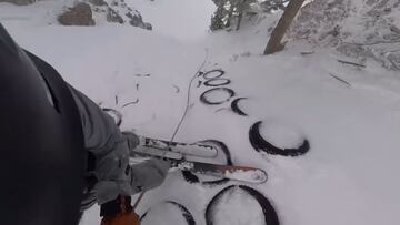 Neumáticos en la estación de esquí Fernie Alpine Resort, British Columbia, Canadá.