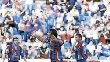 <b>QUIERE MÁS. </b>Riganò quiere aumentar su cuenta goleadora tras anotar ante el Athletic y, sobre todo, que sus dianas sirvan para sumar un triunfo.